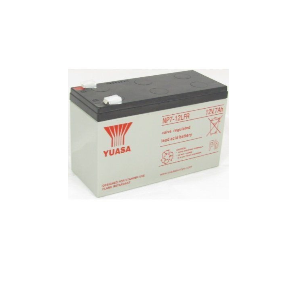 YUASA NP7-12, 12V 7AH 20HR VALVE REGULATED LEAD ACID BATTERY (AS 6AH, 7.2AH, 7.5AH & 8AH)