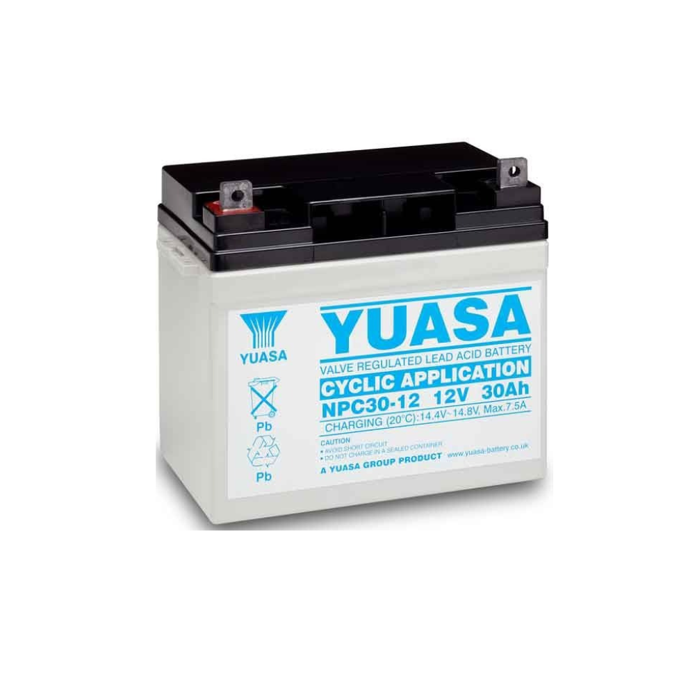 YUASA NPC30-12, 12V 30AH 20HR (AS 31AH, 32AH, 33AH, 35AH & 36AH)