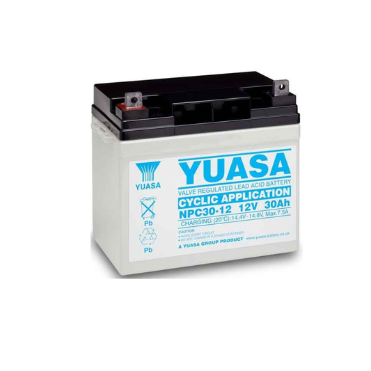 YUASA NPC30-12, 12V 30AH 20HR (AS 31AH, 32AH, 33AH, 35AH & 36AH)