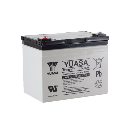 YUASA REC36-12, 12V 36AH 20HR (AS 30AH, 31AH, 32AH, 33AH & 35AH)